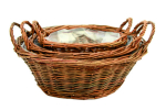 Willow Basket with Ears 8" (105)