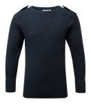 Crew Neck Combat Jumper - Navy - 3X Large