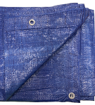 Tarpaulin with Eyelets 3.5 x 2.7m Blue