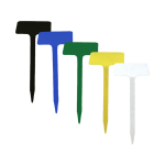 Angled Head Display Label 16cm - White