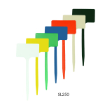 Flat Head Display 'T' Labels 24cm - White