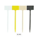 Flat Head Display 'T' Labels 33cm - Black