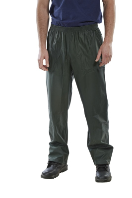 B-Dri Waterproof Trousers - Olive Green - Medium