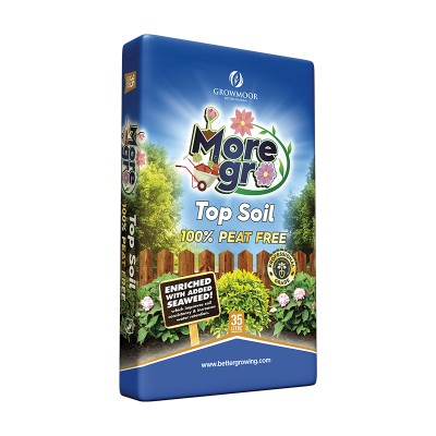 Growmoor More Grow Peat Free Enriched Top Soil 35L