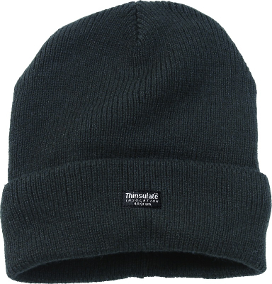 Thinsulate Knitted Watch Hat - Black