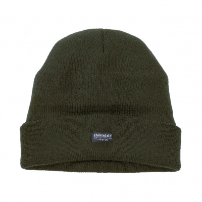 Thinsulate Knitted Watch Hat - Olive Green