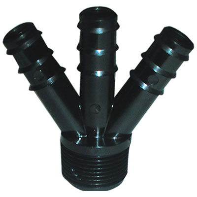 Barbed 'Y' - 2 Way 16mm x 16mm