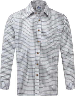 Tattersall Shirt - Blue - Medium