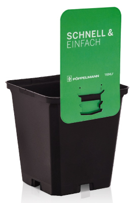 Teku� MQD 9 x 9 x 10 Square pot with tag lock