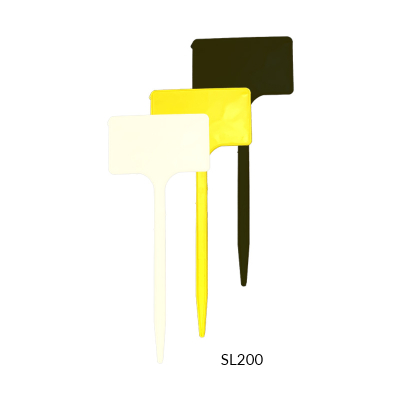 Flat Head Display 'T' Labels 20cm - Black